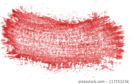 Brush stroke of red watercolor paint on isolated background Brush stroke of red watercolor paint on isolated background 117353236