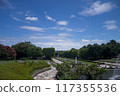 River scenery with blue sky 117355536