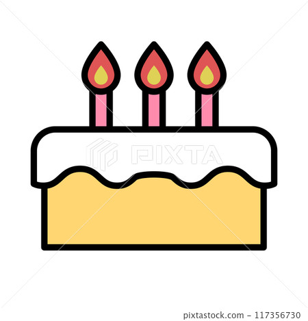 Birthday cake icon Birthday cake icon 117356730