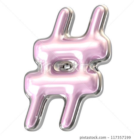 Font With Number 3D Render 117357199