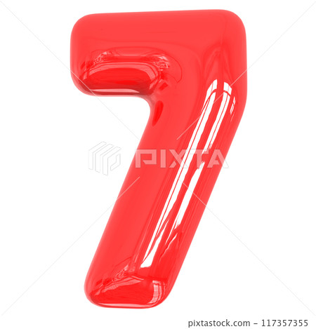 Font With Number 3D Render Font With Number 3D Render 117357355