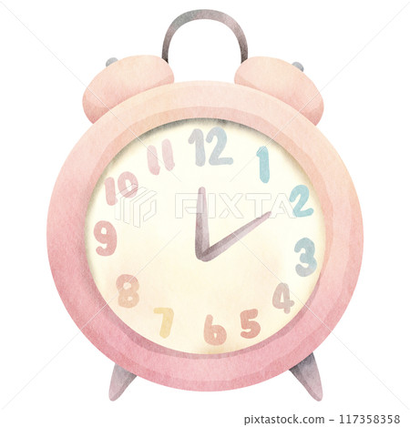 watercolor clock watercolor clock 117358358