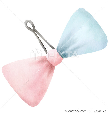 Watercolor Hair Clip 117358374