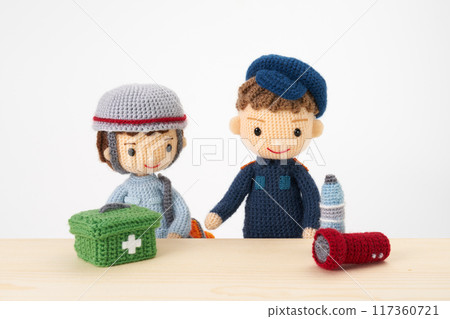 Amigurumi dolls Disaster prevention and life saving Amigurumi dolls Disaster prevention and life saving 117360721