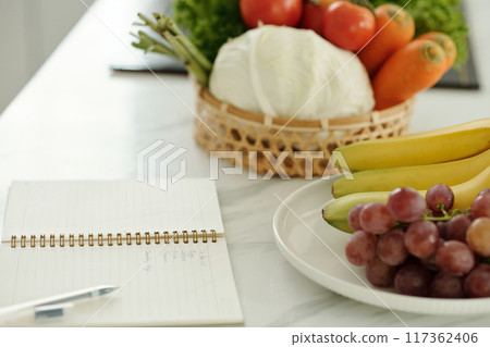 Making List Of Product In The Kitchen Making List Of Product In The Kitchen 117362406
