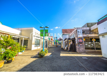 日本千葉市景觀 — 千葉縣千葉市綠區土氣站前購物中心的景觀 117363421