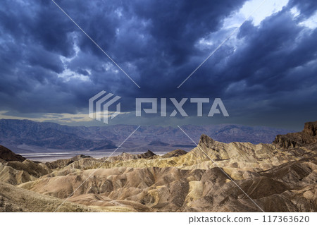 Zabriskie point, death valley, california, usa Zabriskie point, death valley, california, usa 117363620