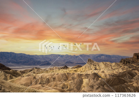 Zabriskie point, death valley, california, usa 117363626