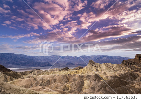Zabriskie point, death valley, california, usa Zabriskie point, death valley, california, usa 117363633