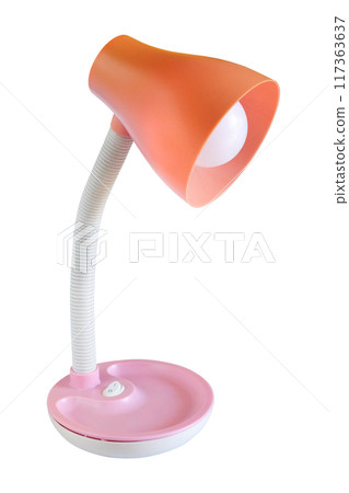 Old table lamp isolated on white. Old table lamp isolated on white. 117363637