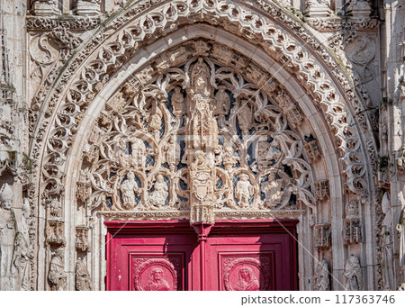 Exteriors of the abbey, Saint Riquier, Somme, France 117363746