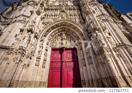 Exteriors of the abbey, Saint Riquier, Somme, France 117363751