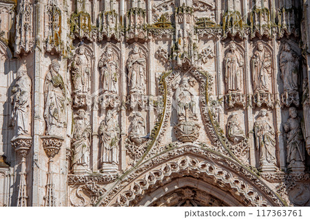 Exteriors of the abbey, Saint Riquier, Somme, France Exteriors of the abbey, Saint Riquier, Somme, France 117363761