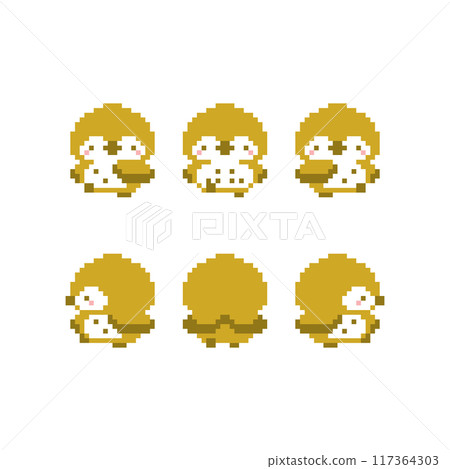 Walking owl pixel art 117364303