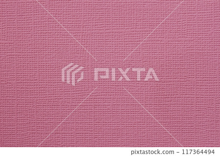 Textured pink paper, woven pattern, soft surface, natural background 117364494