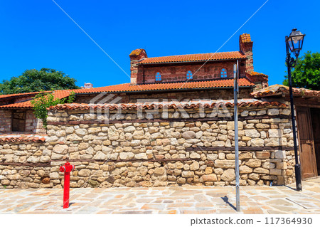 Church of St. Stephen in the old town of Nessebar, Bulgaria. UNESCO World Heritage Site 117364930
