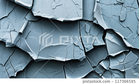 Cracked Blue material Close-Up 117366585