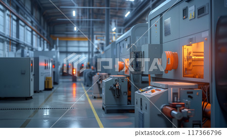 Industrial Machinery in Factory Setting 117366796