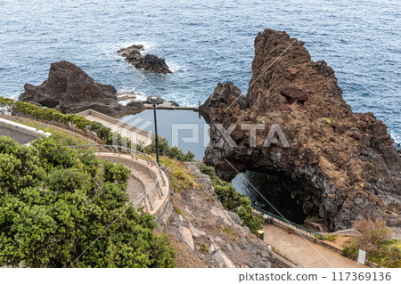 A natural swimming pool in Seixal, Madeira Island A natural swimming pool in Seixal, Madeira Island 117369136