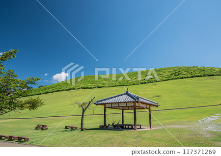 盛夏的若草山風景 盛夏的若草山風景 117371269