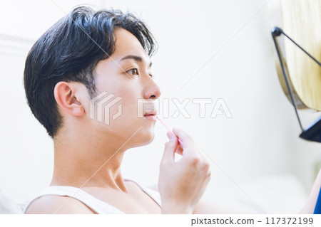 年輕男性化妝形象 年輕男性化妝形象 117372199