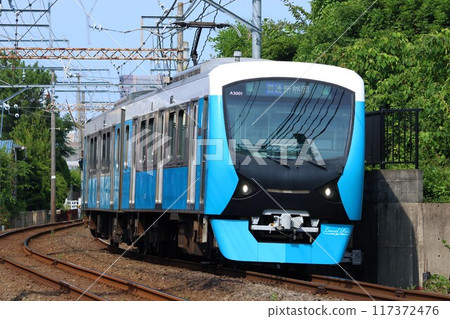 [靜岡鐵道]A3000型～Clear Blue～（靜岡清水線：古莊～長沼） 117372476