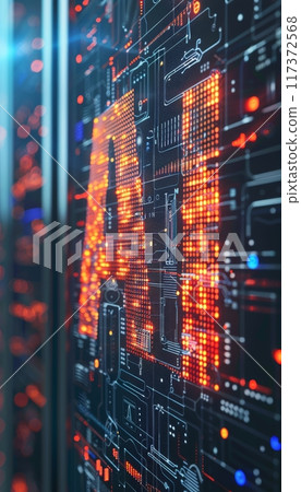 Ai letters on abstract bokeh background for new concepts in artificial intelligence 117372568