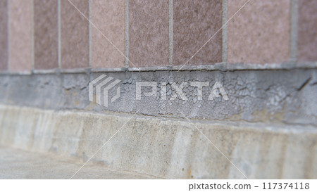 Deterioration of exterior walls and joints | Close-up photography 117374118
