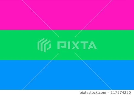 Polysexual pride flag background Illustration Polysexual pride flag background Illustration 117374230