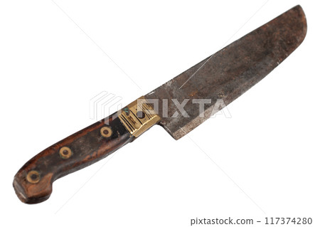 Retro vintage hunting knife 117374280