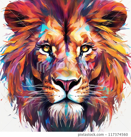 Digital Art Lion 117374560
