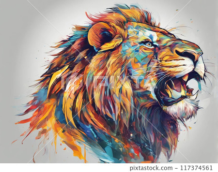 數位藝術獅子 117374561