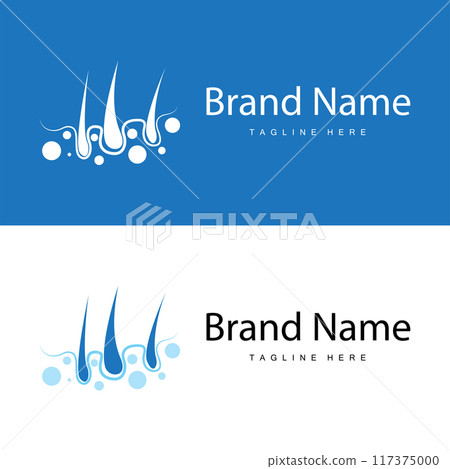 Hair care logo design simple hair skin care silhouette illustration vector template Hair care logo design simple hair skin care silhouette illustration vector template 117375000