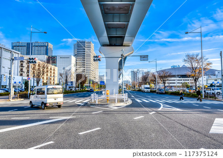 東京江東區有明網球之森站的市區景觀 117375124