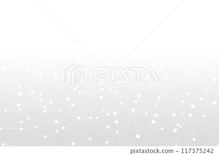 Abstract futuristic white background with dots and soft line. Vector illustration 117375242
