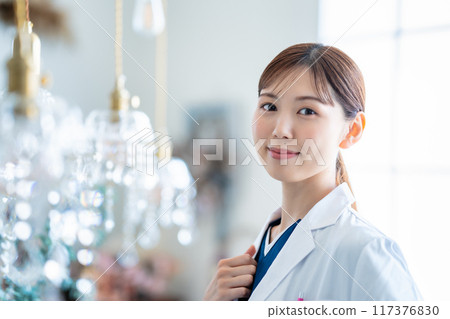 Female doctor at Women's Clinic Female doctor at Women's Clinic 117376830