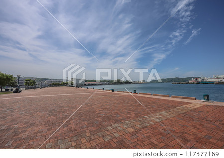 May 13 2024 the landscape of the Sasebo Portside Park, japan 117377169