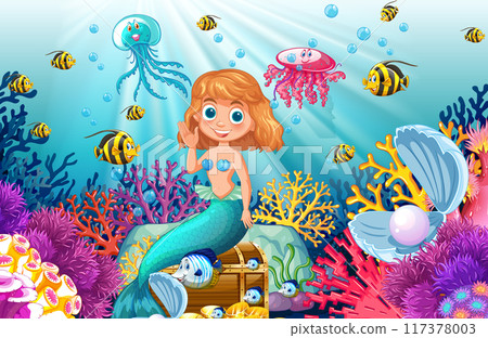 Underwater Adventure with Mermaid Underwater Adventure with Mermaid 117378003