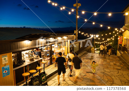 Ikaho Onsen: Stone steps at dusk Ikaho Onsen: Stone steps at dusk 117378568