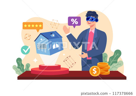 Man rents house online using VR technology 117378666