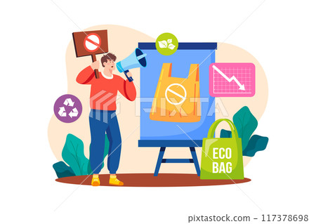 Reduce Plastic Bag Campaign 117378698