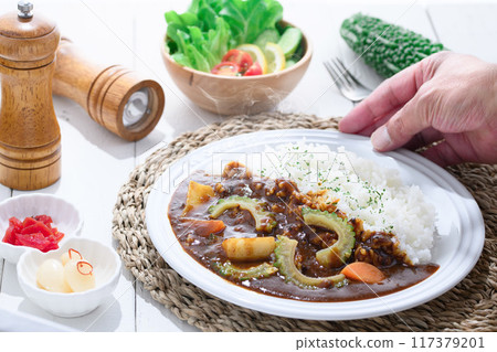 Bitter melon curry (summer vegetable curry) Bitter melon curry (summer vegetable curry) 117379201