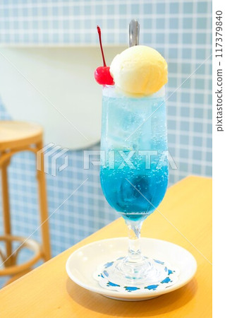 Light blue cream soda 117379840