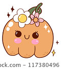 Cute pumpkin halloween 117380496
