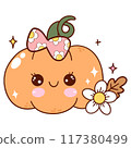 Cute pumpkin halloween 117380499
