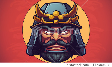 手绘卡通古代士兵插画图片 117380607