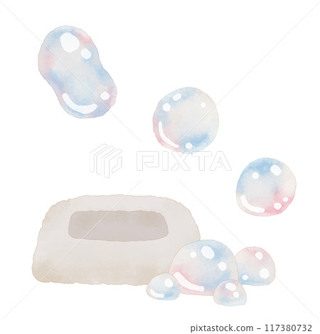 肥皂和肥皂泡的插圖 肥皂和肥皂泡的插圖 117380732