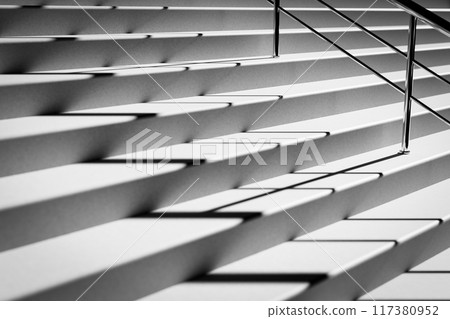 Staircase with railings Staircase with railings 117380952