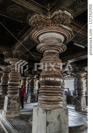 Part of the Harihareshwara temple in Harihar, India 117382008