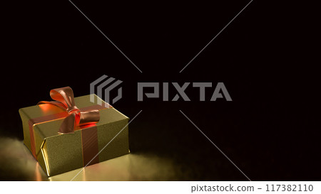 The Gift box for celebration or Bonus concept 3d rendering. 117382110